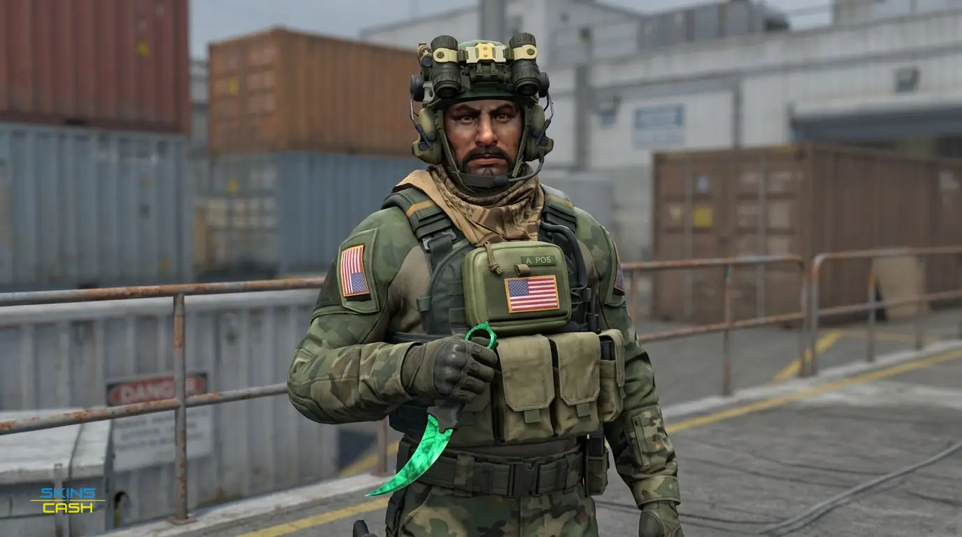 ★ Karambit | Gamma Doppler Emerald — In the field