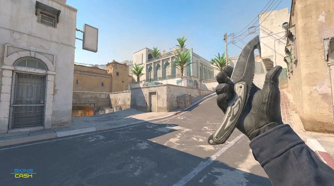 ★ Gut Knife | Black Laminate — In-game inspect