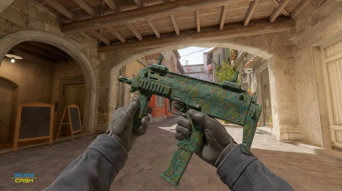 MP7 | Teal Blossom — In-game inspect