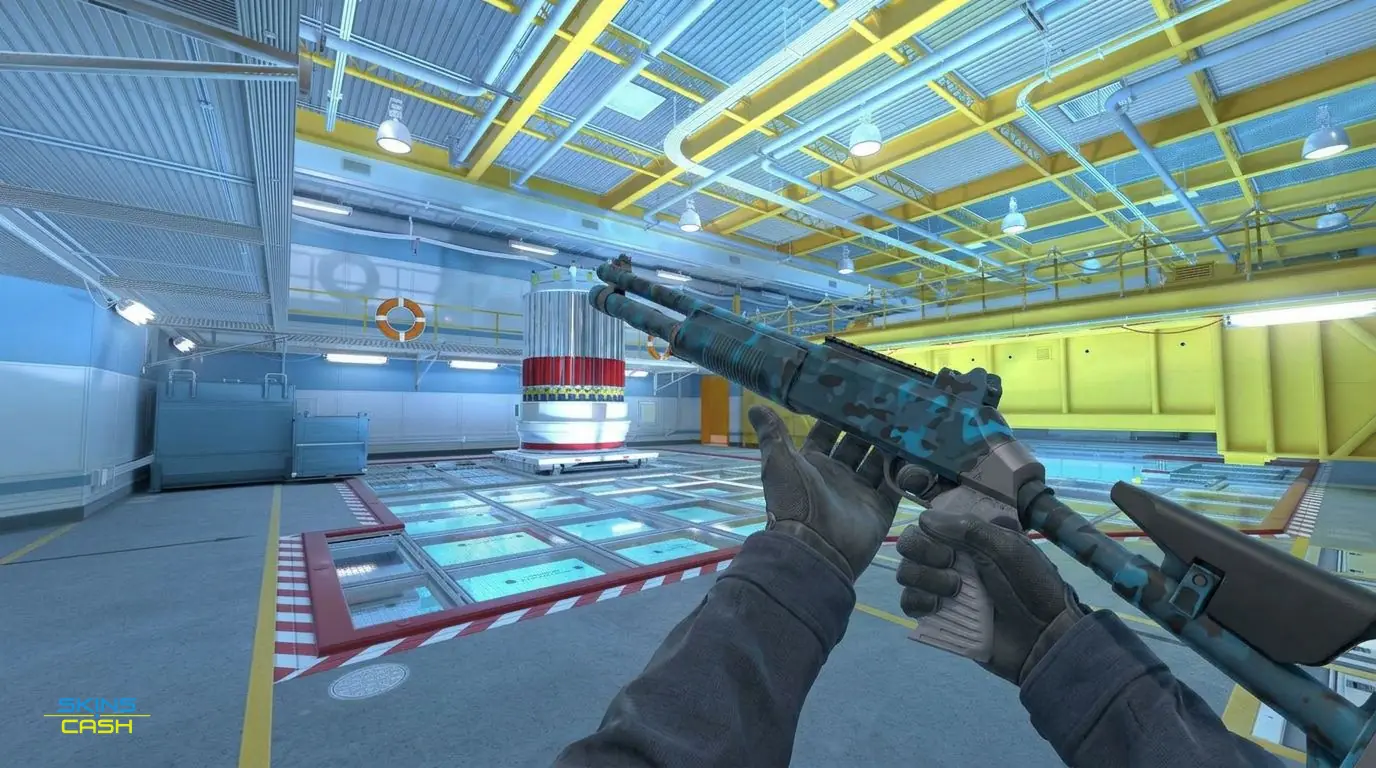 XM1014 | VariCamo Blue — In-game inspect