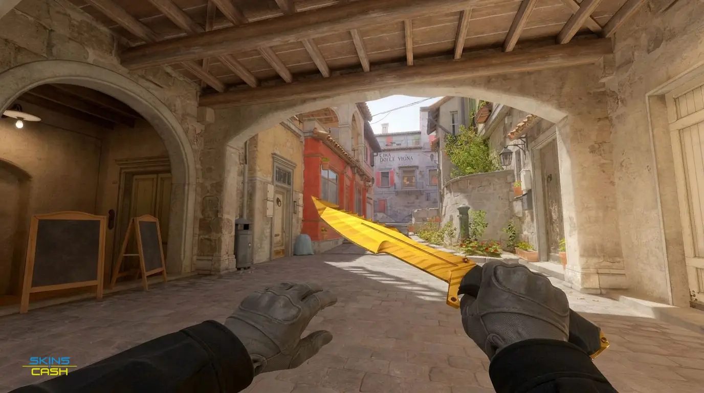 ★ Huntsman Knife | Tiger Tooth — In-game inspect