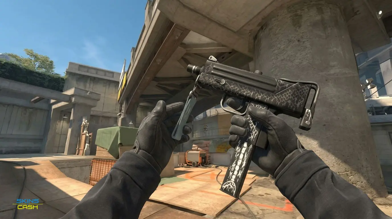 MAC-10 | Whitefish — In-game inspect