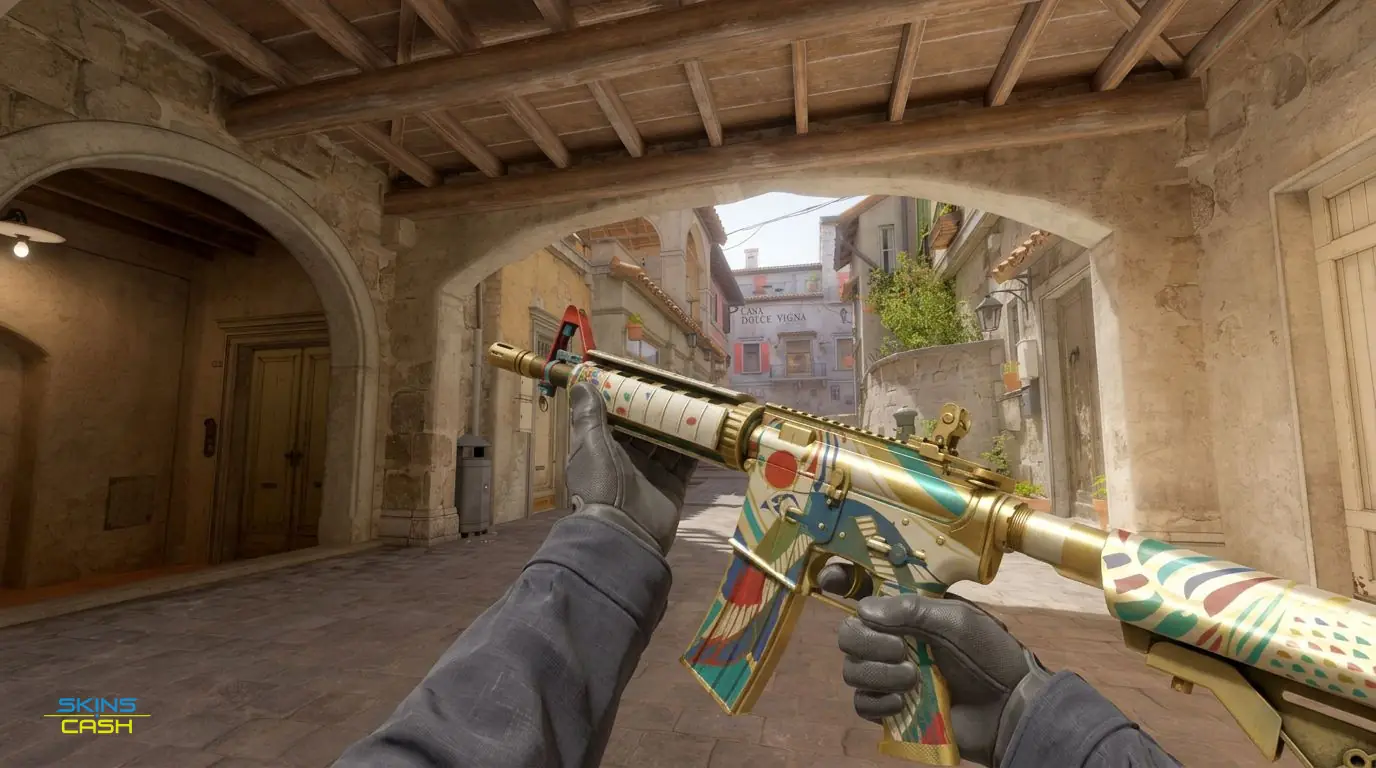 M4A4 | Eye of Horus — In-game inspect
