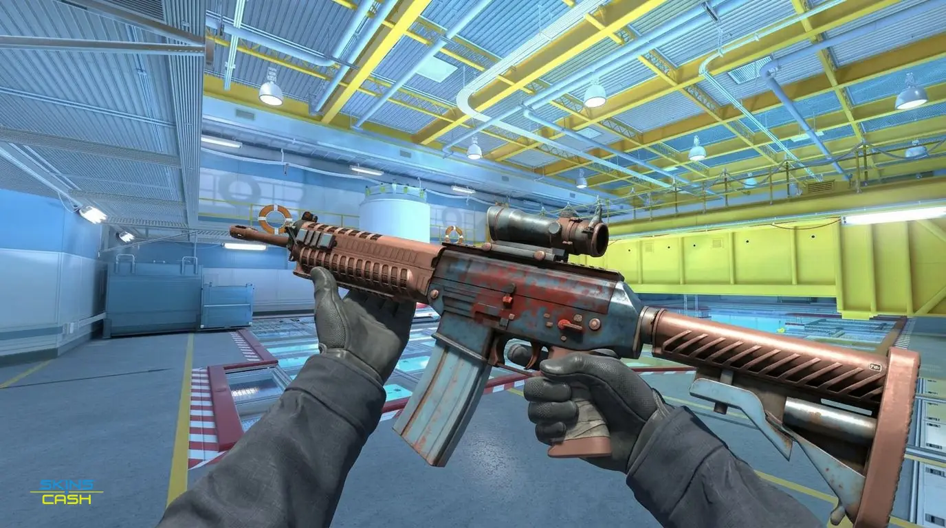 SG 553 | Ol' Rusty — In-game inspect