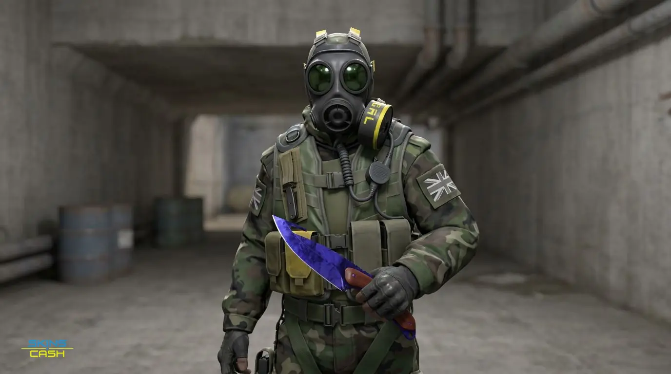 ★ Gut Knife | Doppler Sapphire — In the field