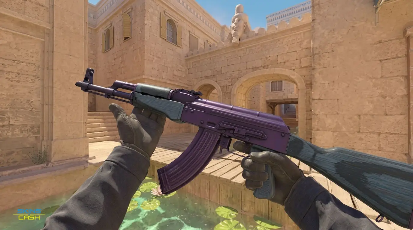 AK-47 | Midnight Laminate — In-game inspect