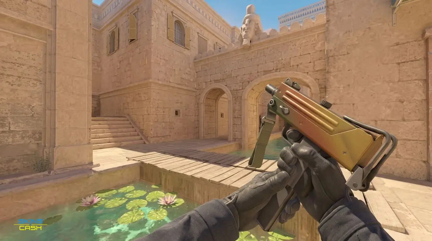 MAC-10 | Amber Fade — In-game inspect