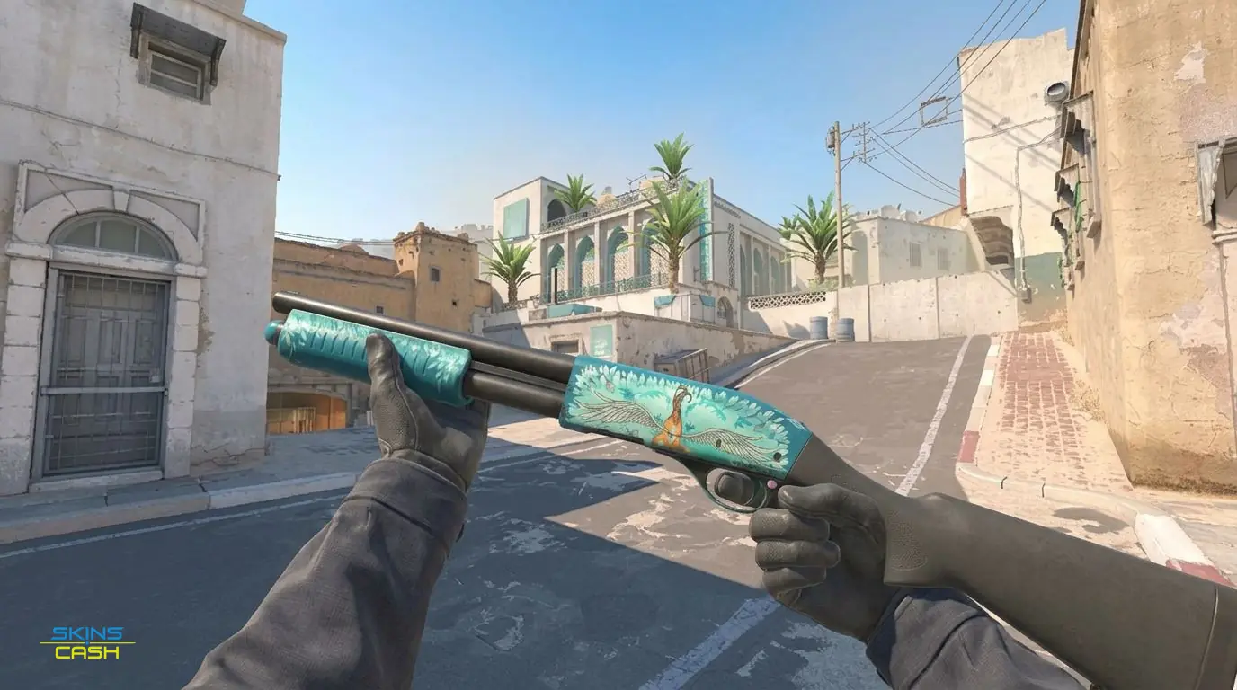 Sawed-Off | Serenity — In-game inspect