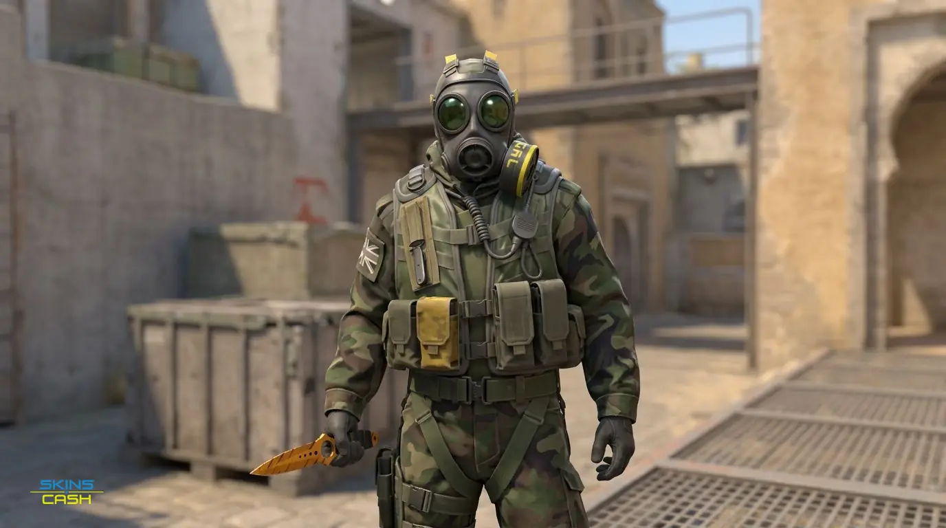 ★ Skeleton Knife | Tiger Tooth — In the field