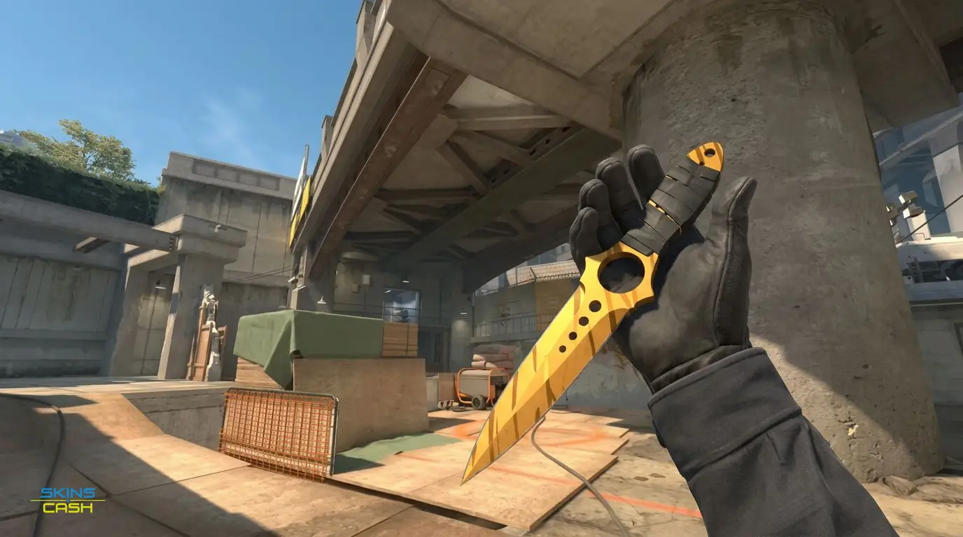 ★ Skeleton Knife | Tiger Tooth — In-game inspect