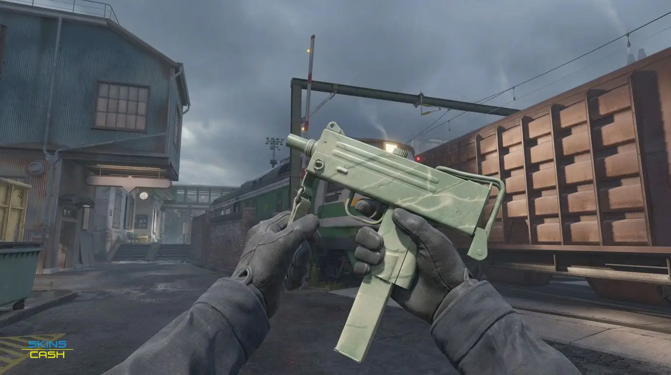 MAC-10 | Surfwood — In-game inspect