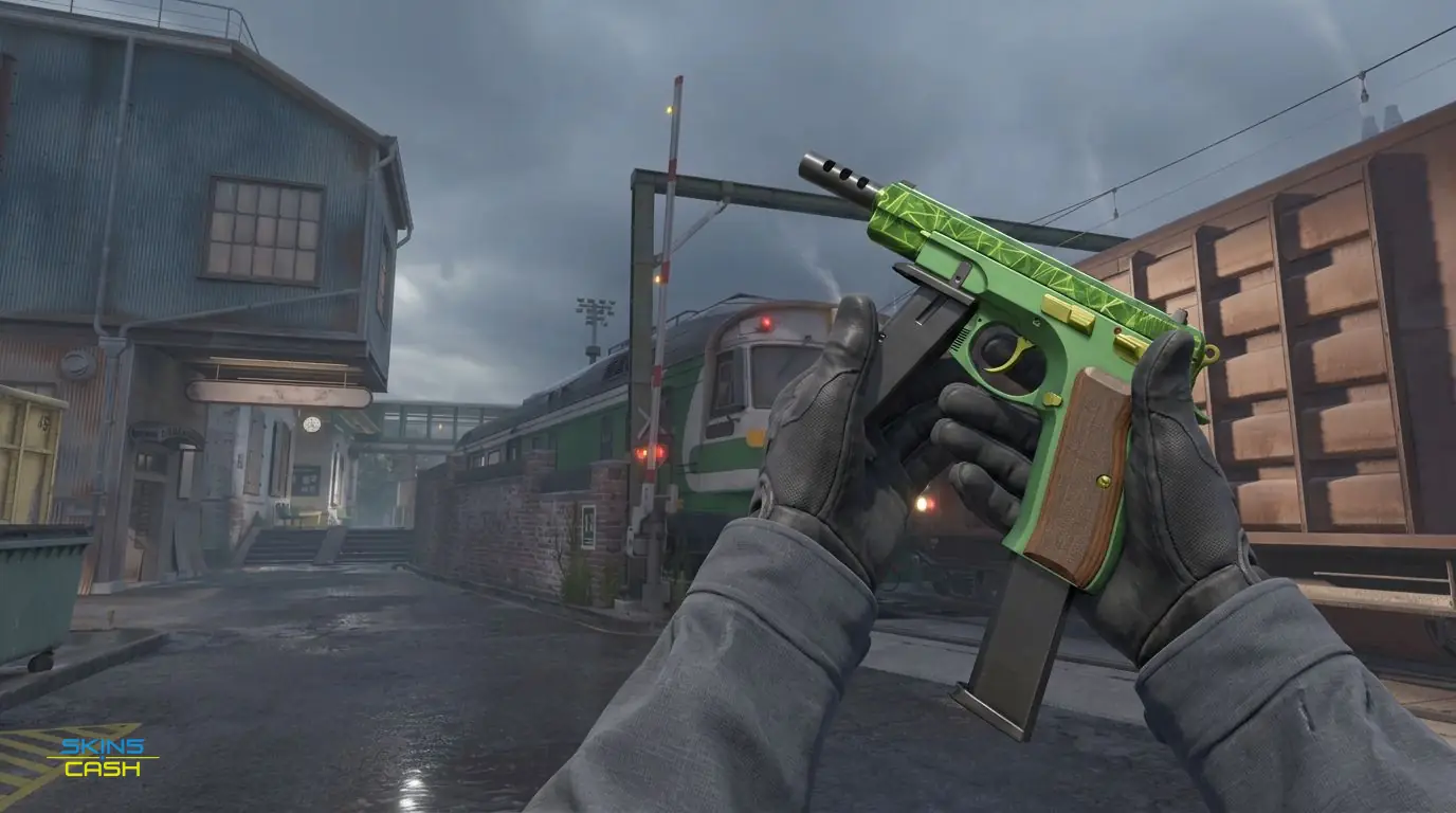 CZ75-Auto | Emerald Quartz — In-game inspect