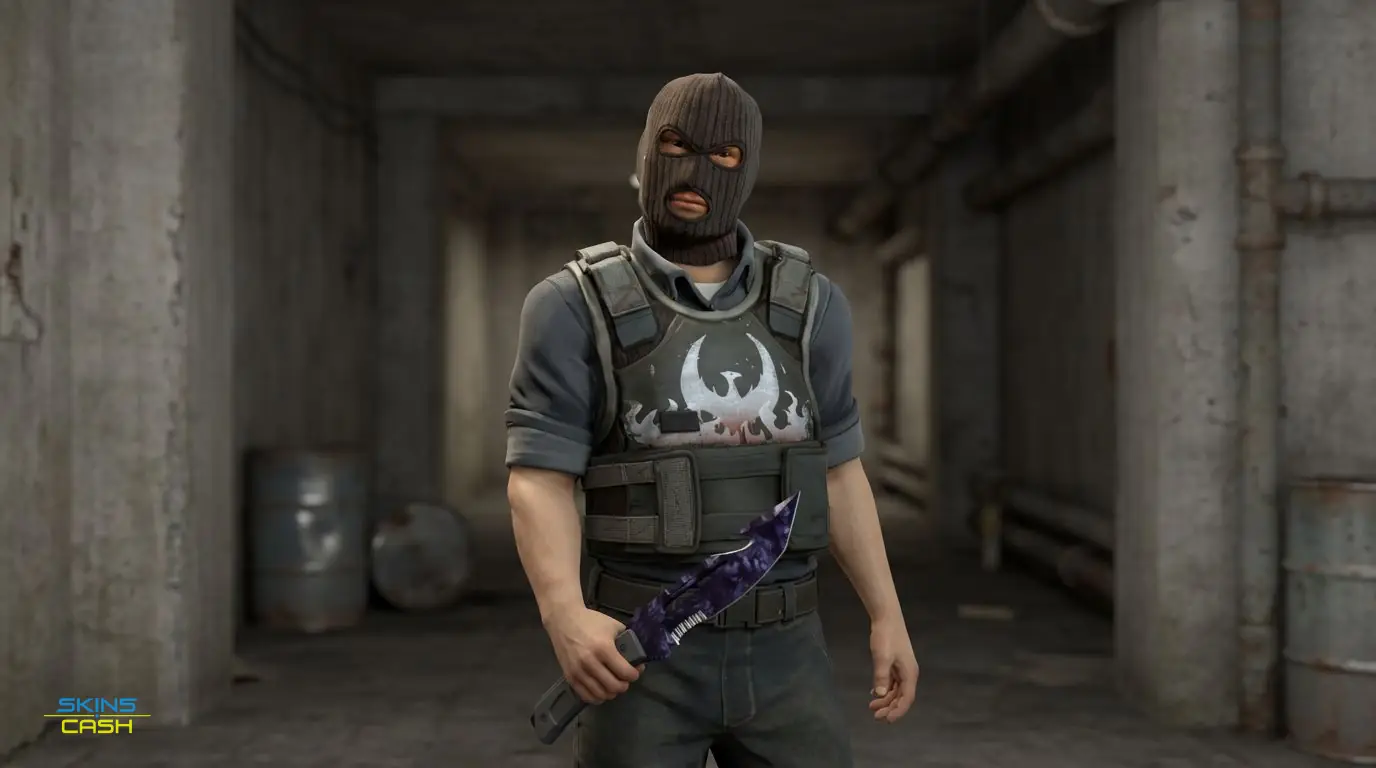 ★ Survival Knife | Doppler Black Pearl — In the field