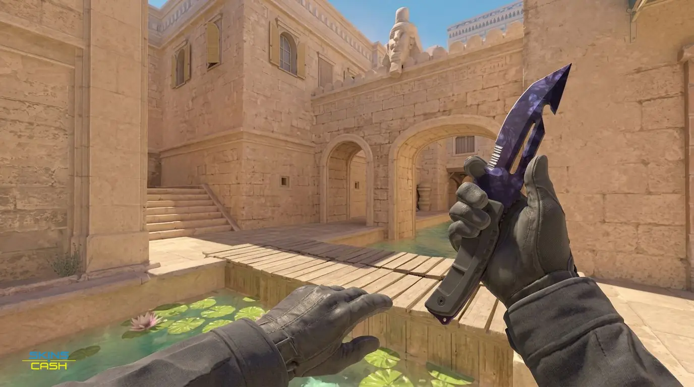 ★ Survival Knife | Doppler Black Pearl — In-game inspect