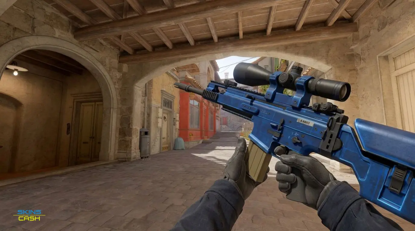 SCAR-20 | Blueprint — In-game inspect