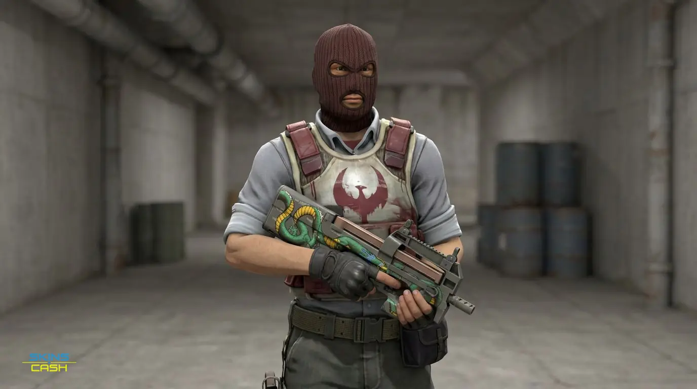 P90 | Emerald Dragon — In the field