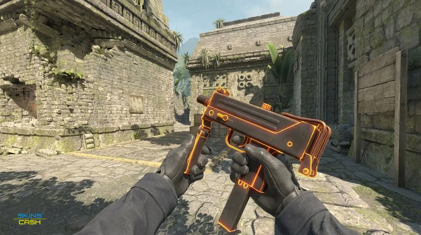 MAC-10 | Heat — In-game inspect