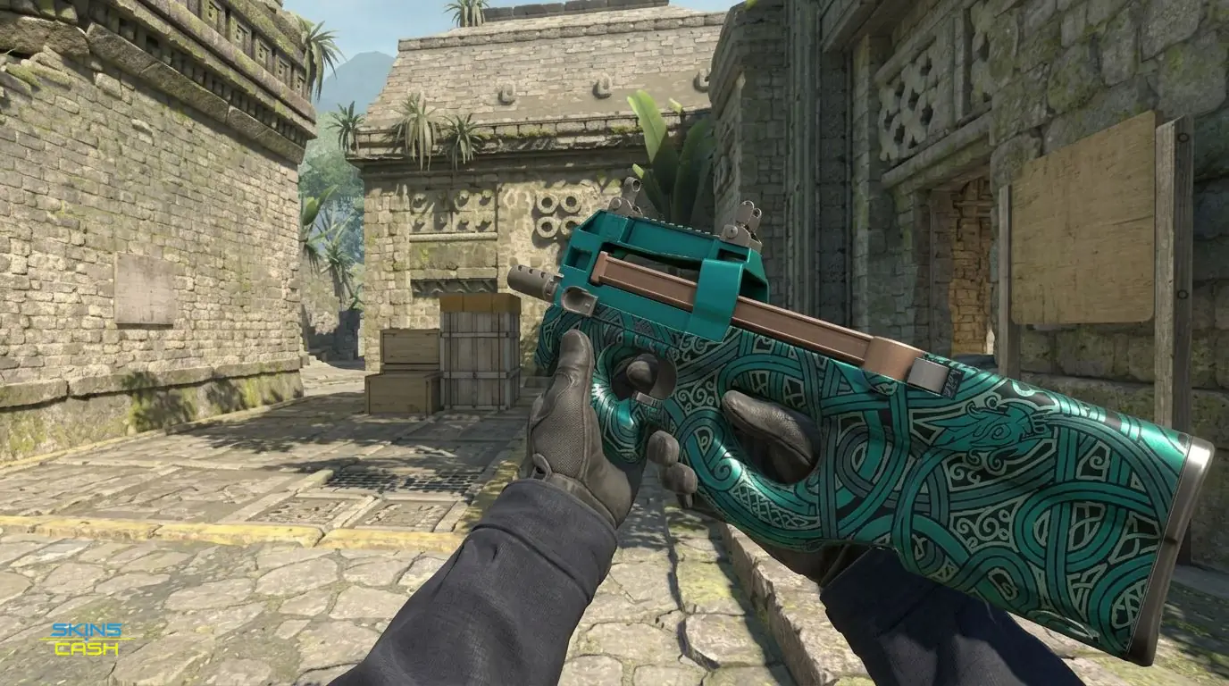P90 | Astral Jörmungandr — In-game inspect