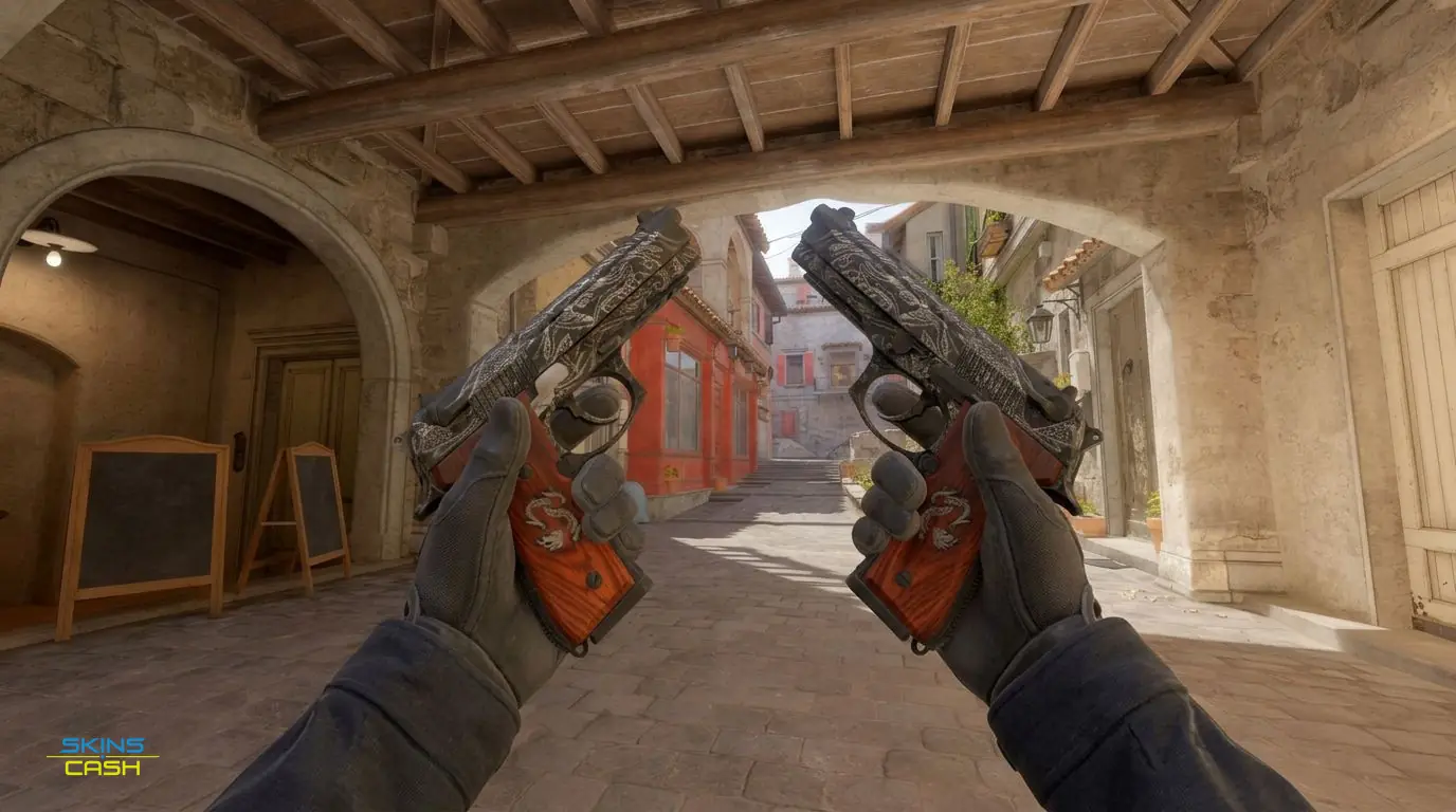Dual Berettas | Dualing Dragons — In-game inspect