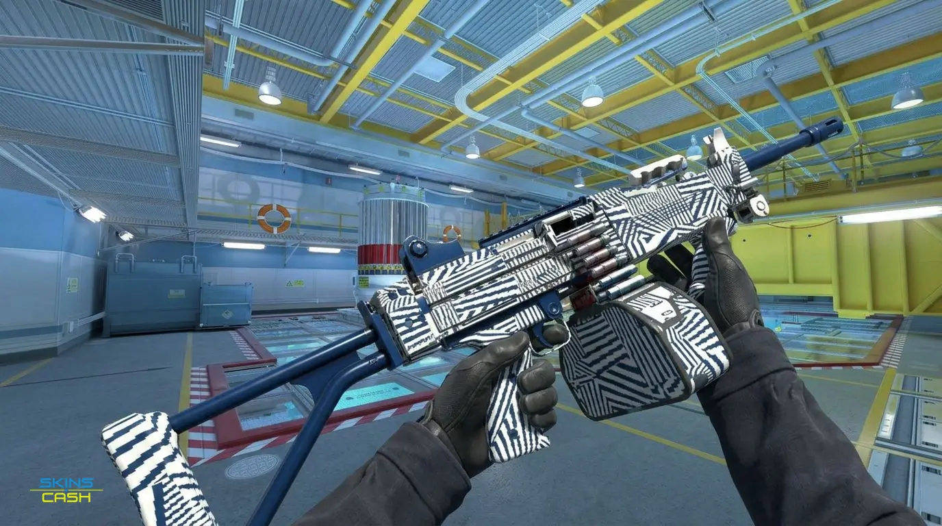 Negev | Dazzle — In-game inspect