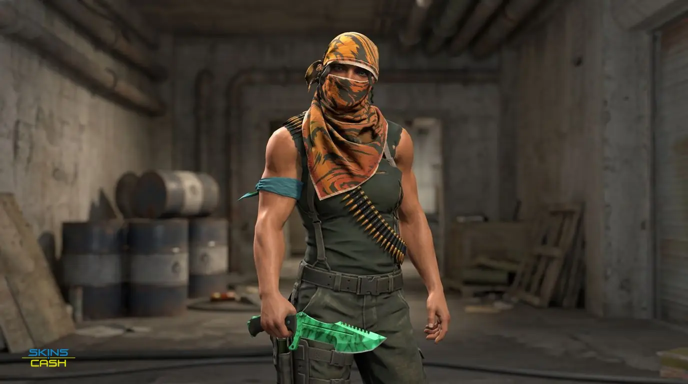 ★ Huntsman Knife | Gamma Doppler Emerald — In the field