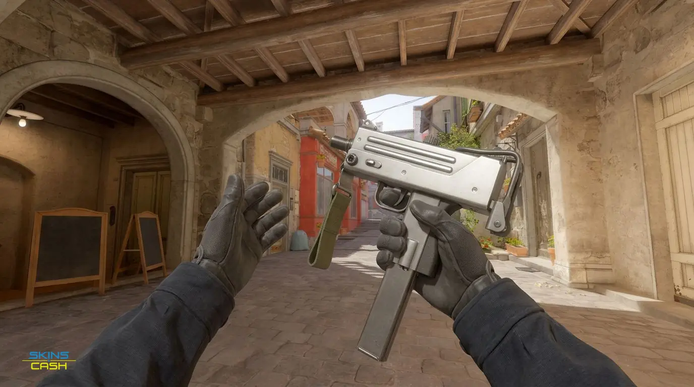 MAC-10 | Silver — In-game inspect
