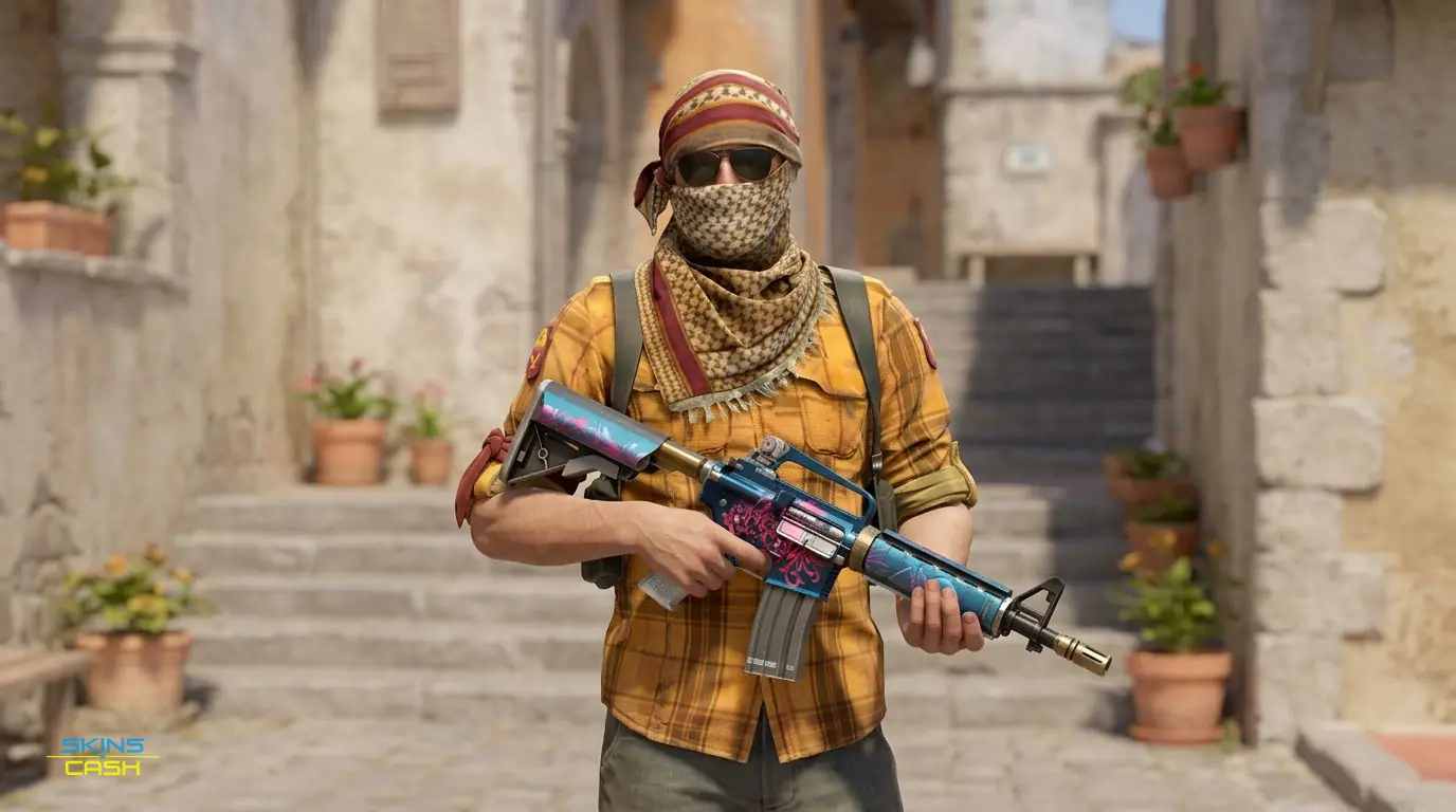 M4A4 | Spider Lily — In the field