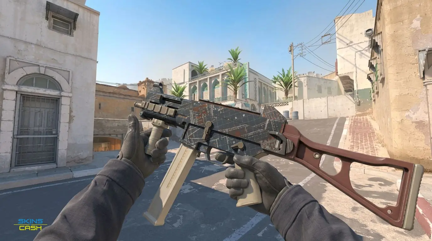 UMP-45 | Facility Dark — In-game inspect