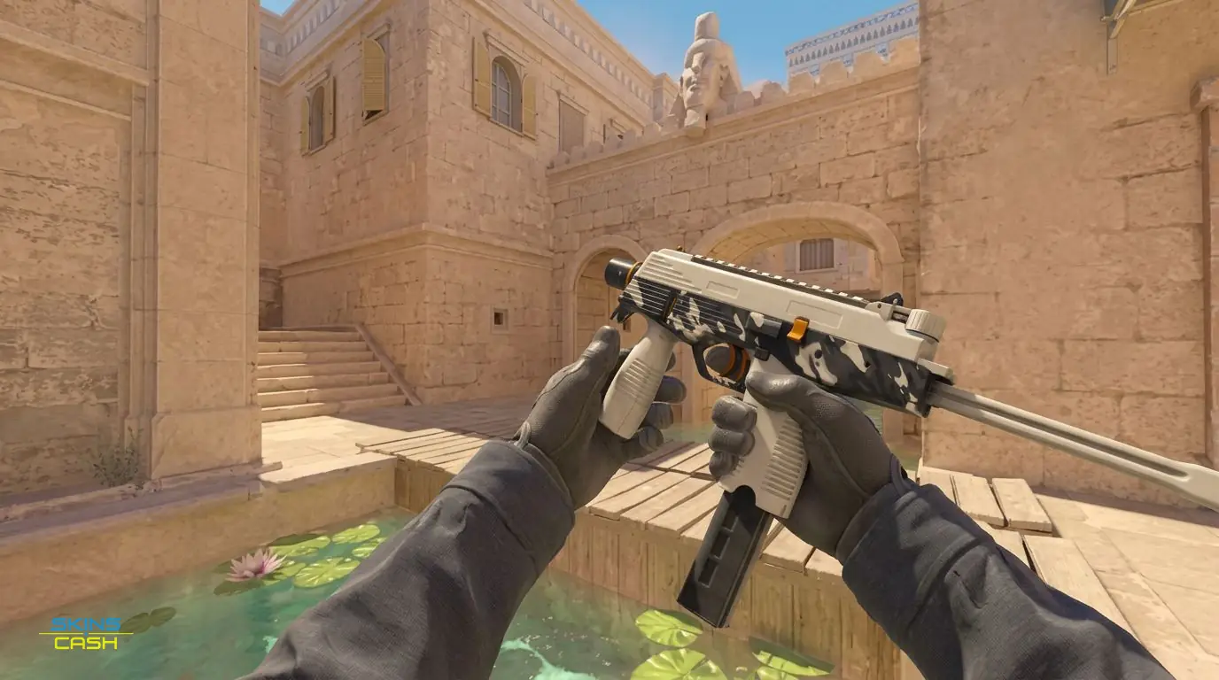MP9 | Arctic Tri-Tone — In-game inspect