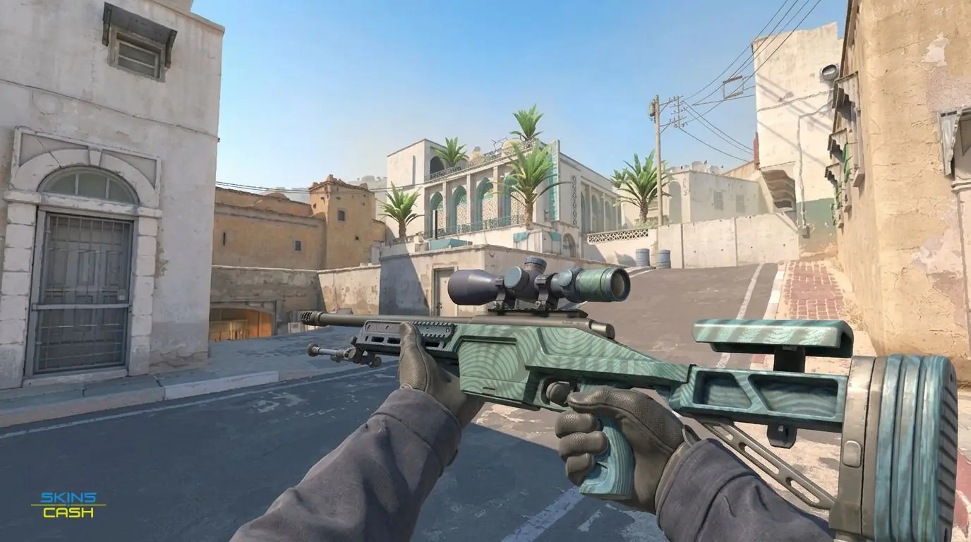 SSG 08 | Halftone Whorl — In-game inspect