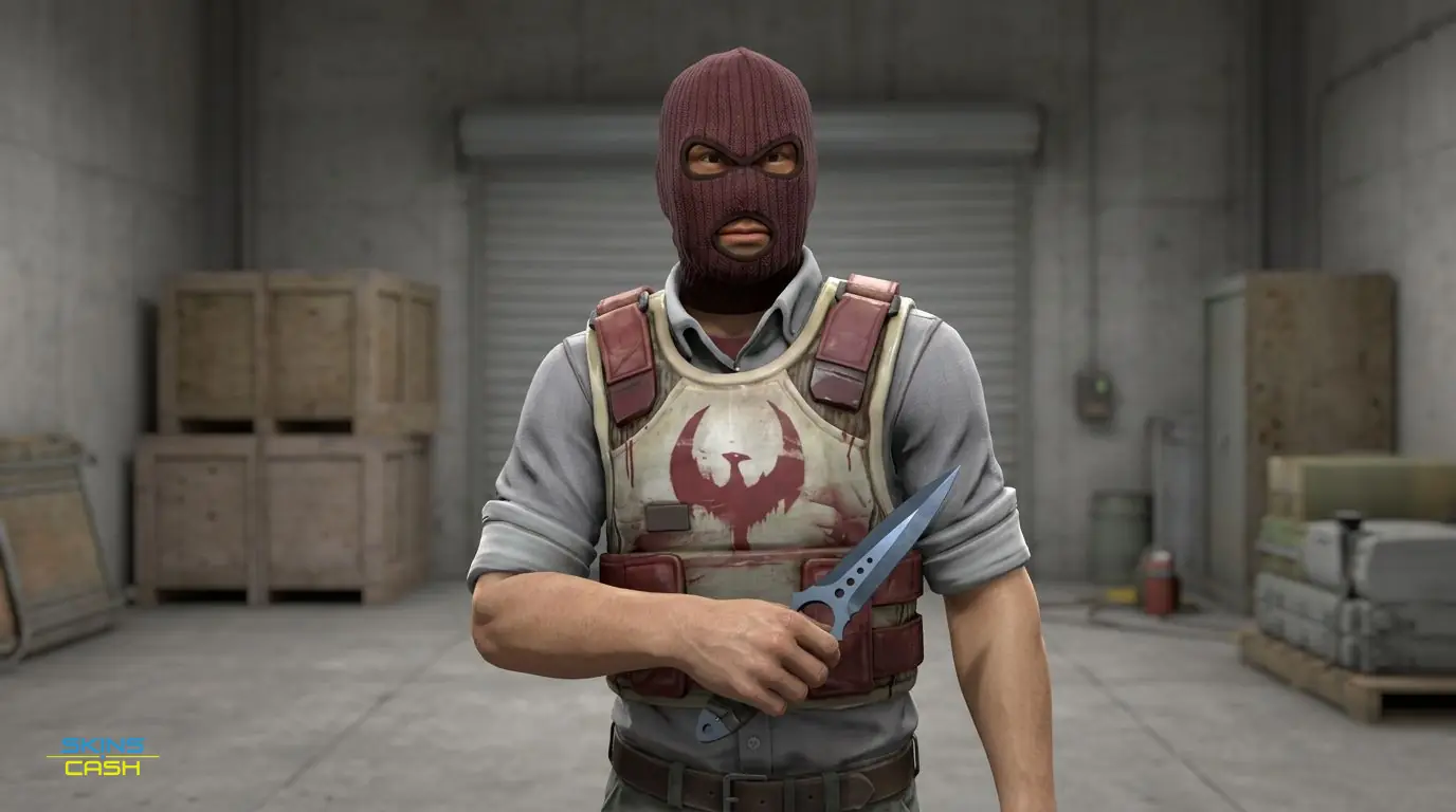 ★ Skeleton Knife | Blue Steel — In the field