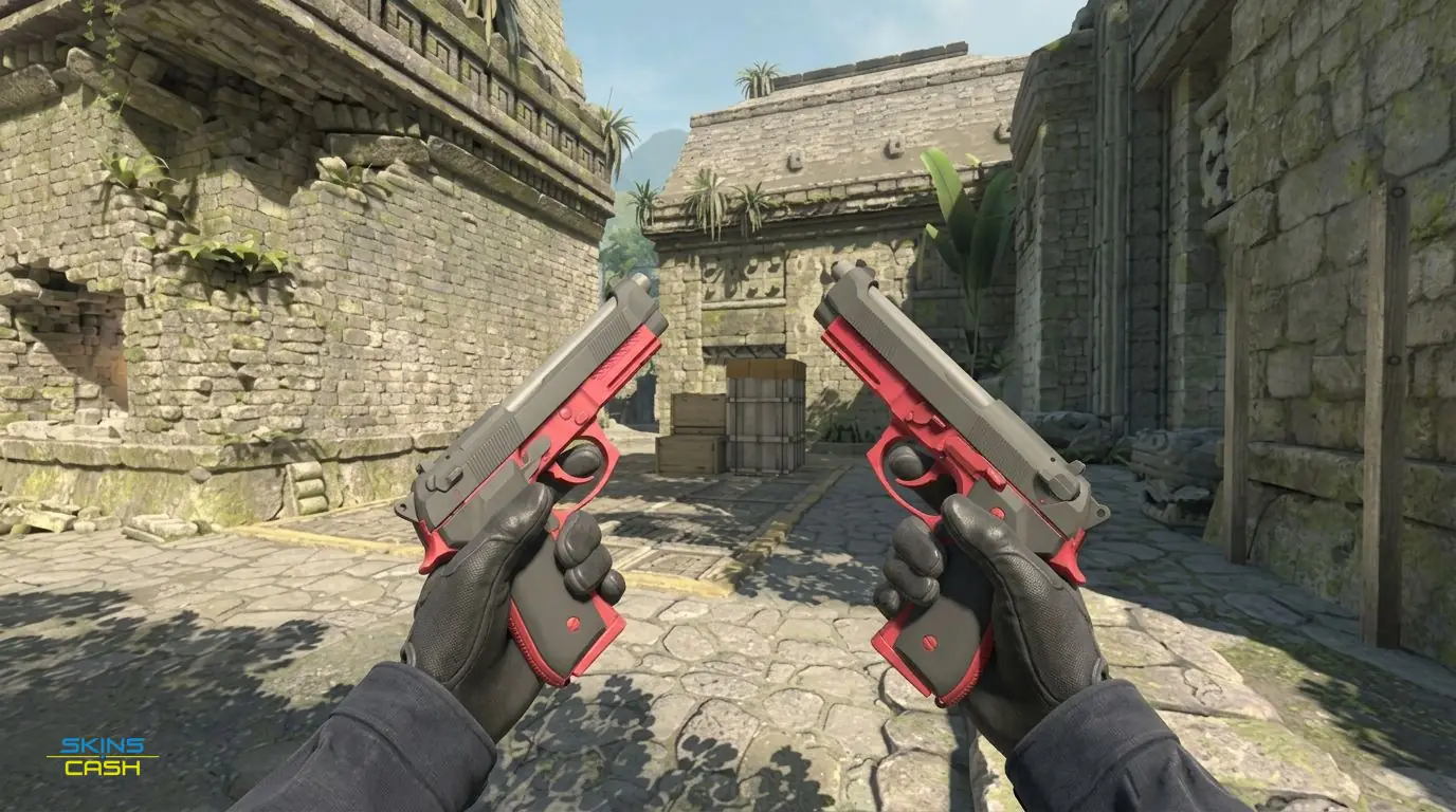 Dual Berettas | Panther — In-game inspect