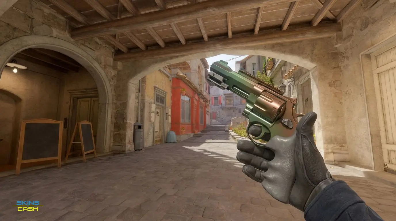 R8 Revolver | Amber Fade — In-game inspect