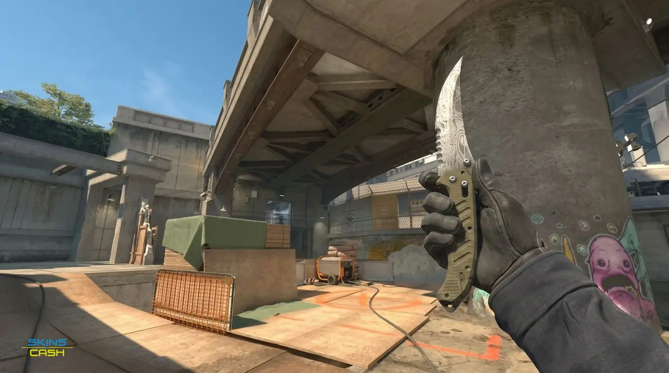 ★ Flip Knife | Damascus Steel — In-game inspect