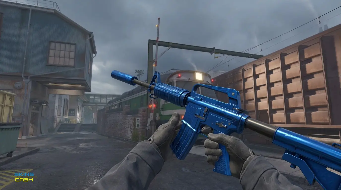 M4A1-S | Blue Phosphor — In-game inspect
