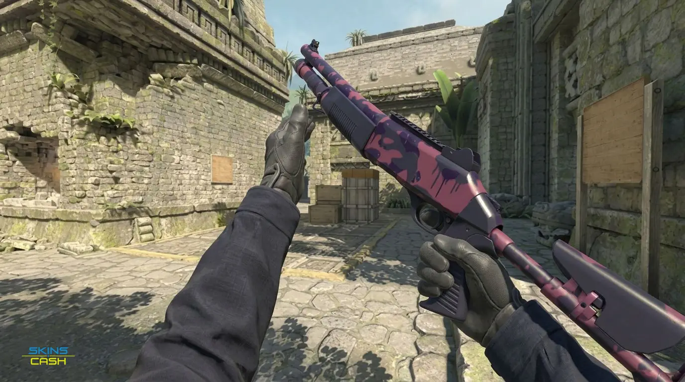 XM1014 | Gum Wall Camo — In-game inspect