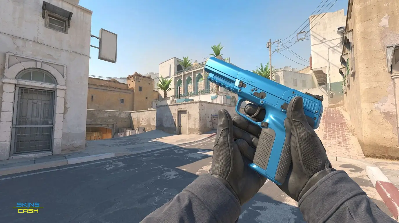 Five-SeveN | Sky Blue — In-game inspect