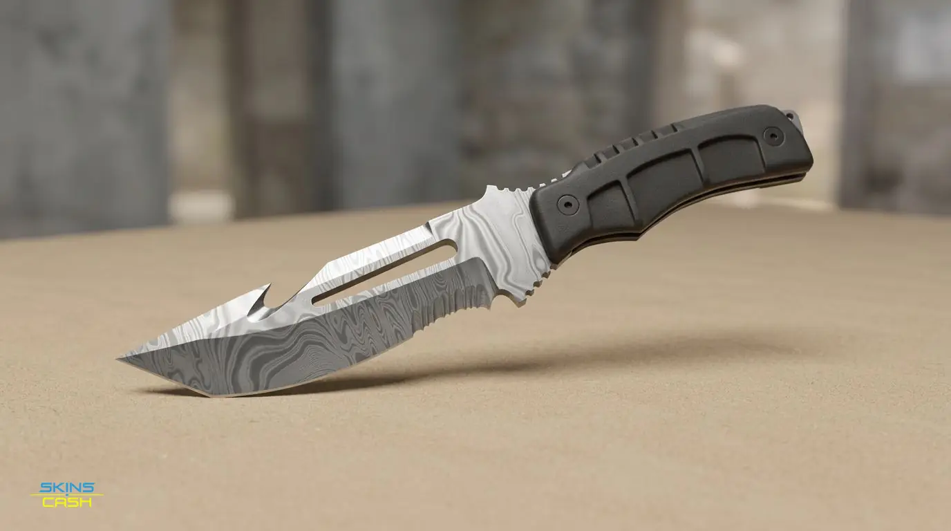 ★ Survival Knife | Damascus Steel — Product view