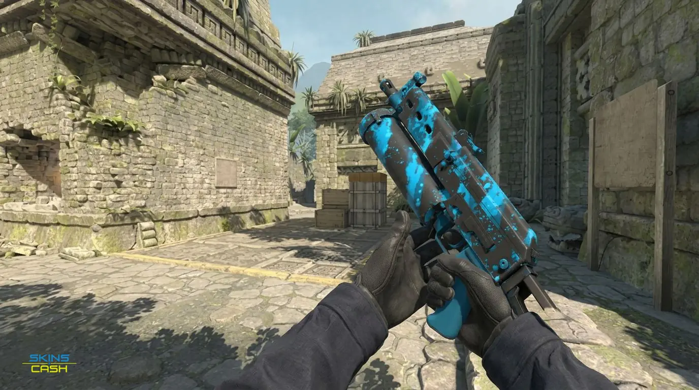 PP-Bizon | Blue Streak — In-game inspect