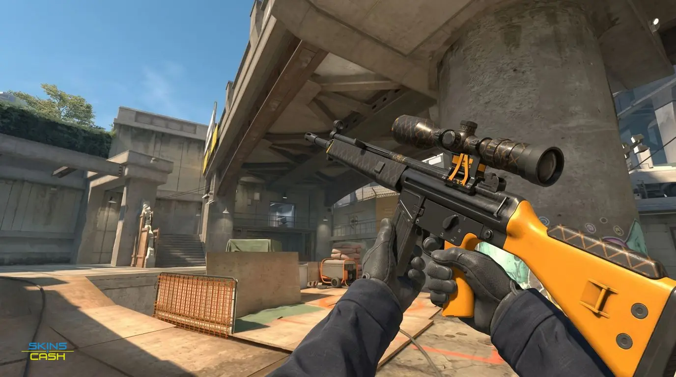 G3SG1 | Orange Kimono — In-game inspect
