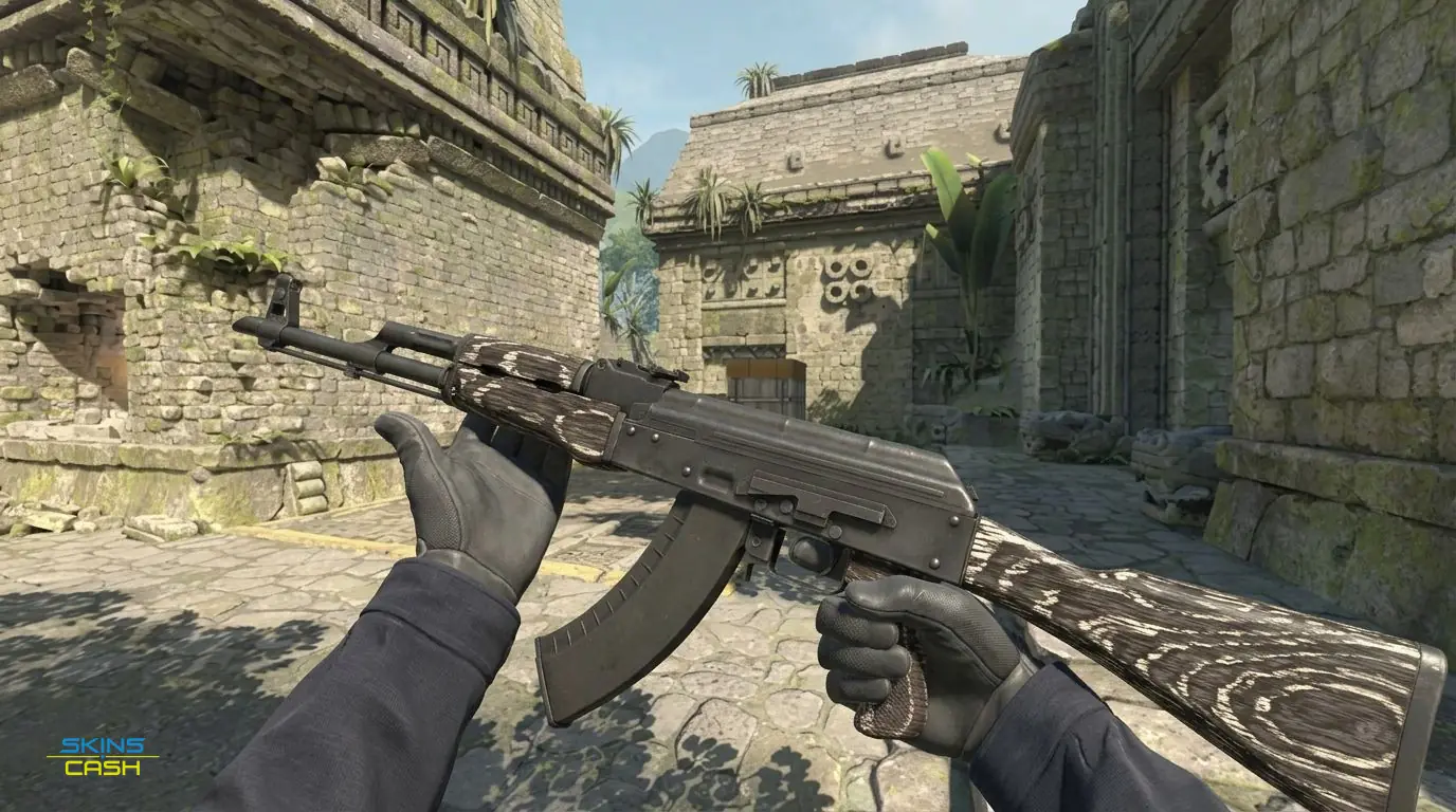AK-47 | Black Laminate — In-game inspect