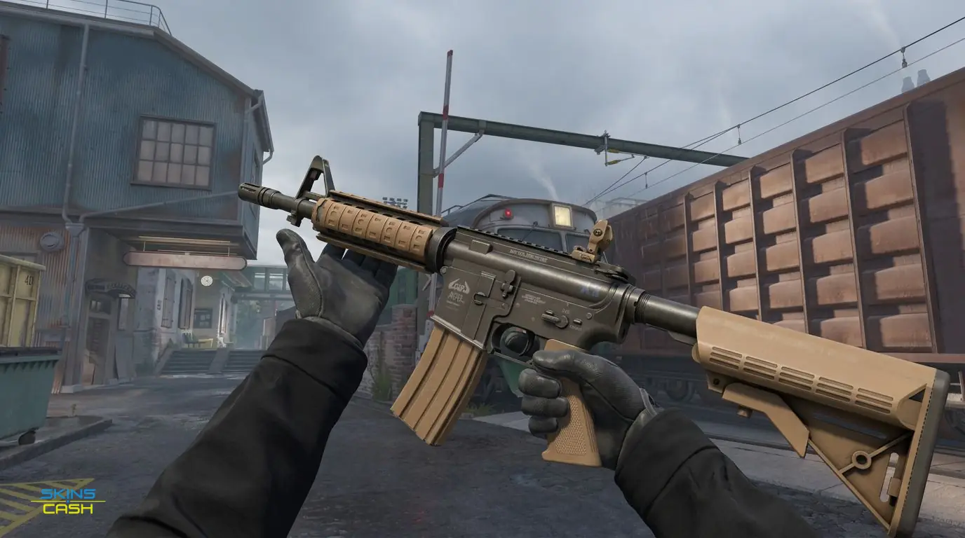 M4A4 | Poly Mag — In-game inspect