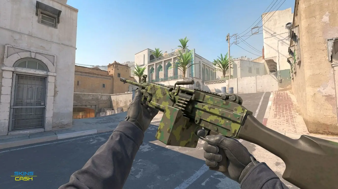 M249 | Jungle DDPAT — In-game inspect