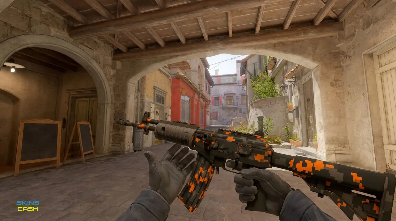 Galil AR | Orange DDPAT — In-game inspect
