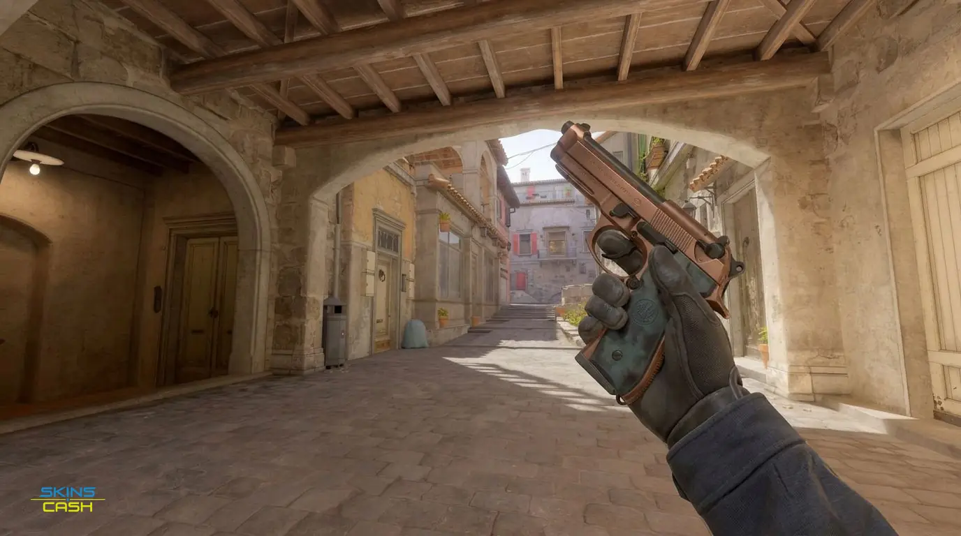 Dual Berettas | Rose Nacre — In-game inspect