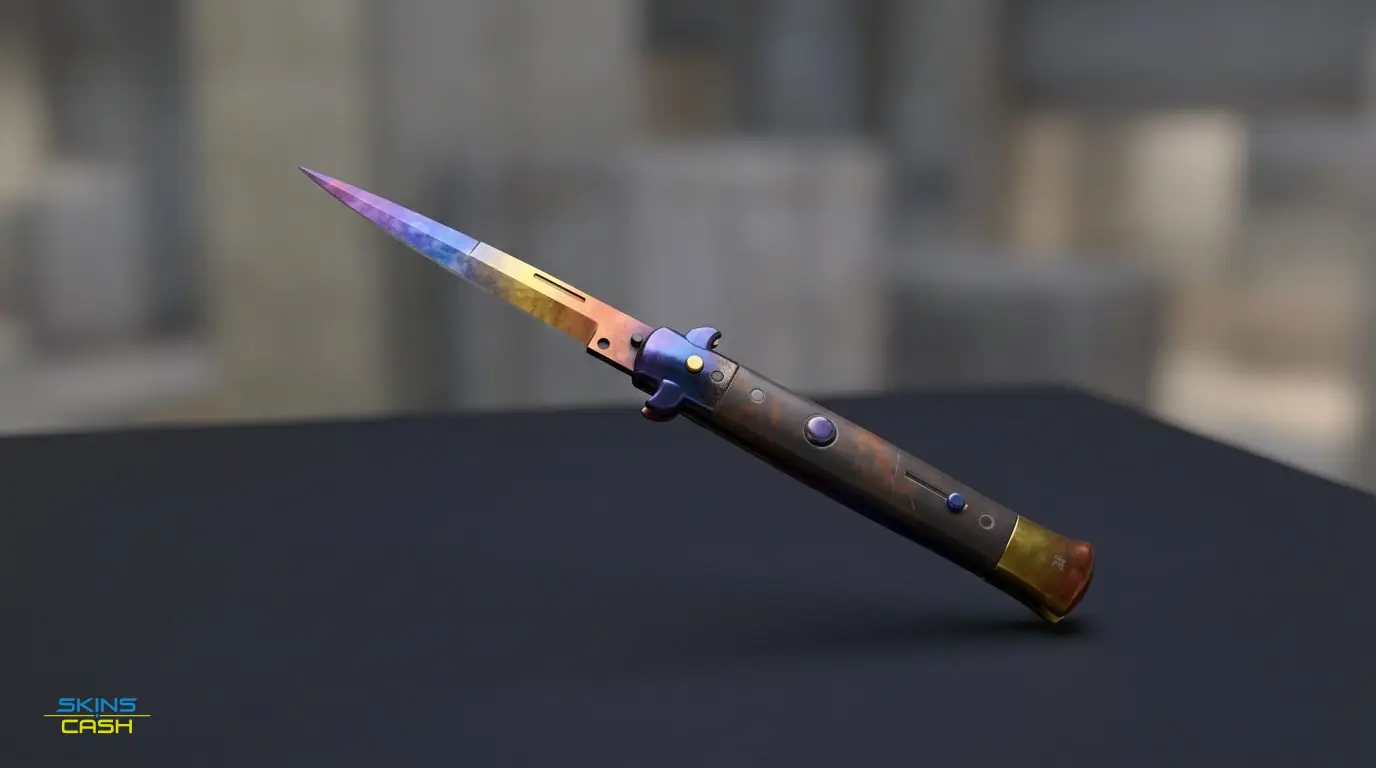 ★ Stiletto Knife | Marble Fade — Product view