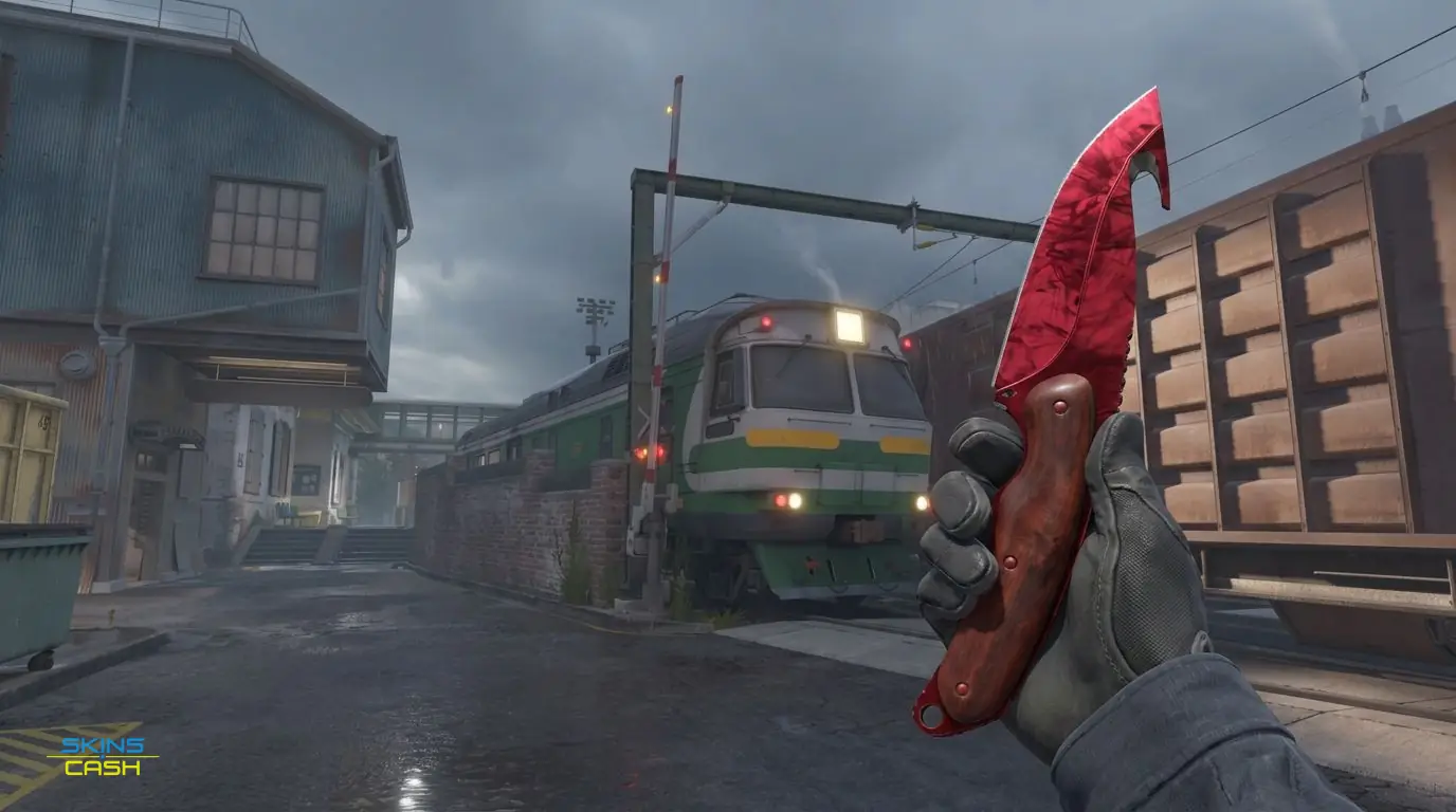 ★ Gut Knife | Doppler Ruby — In-game inspect