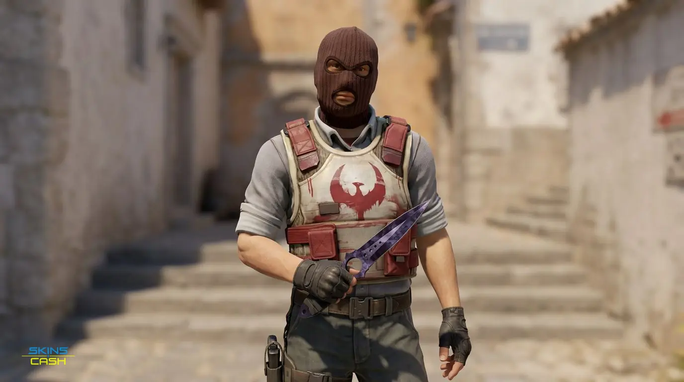 ★ Skeleton Knife | Doppler Black Pearl — In the field