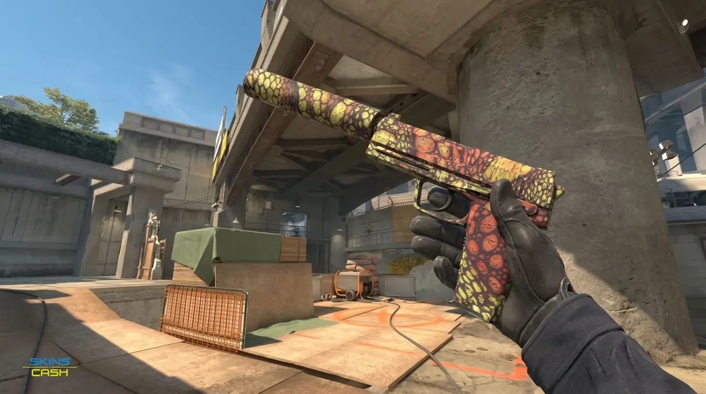 USP-S | Orange Anolis — In-game inspect