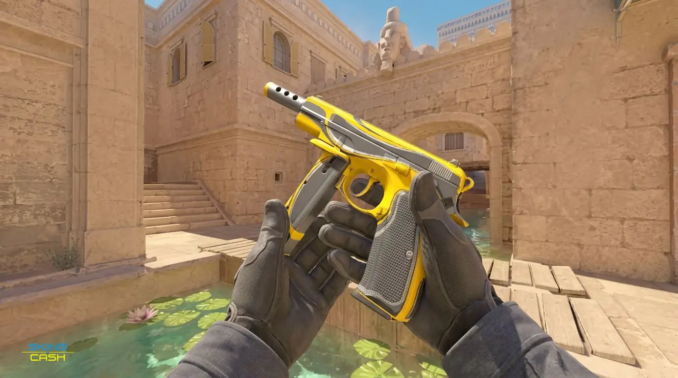 CZ75-Auto | Yellow Jacket — In-game inspect